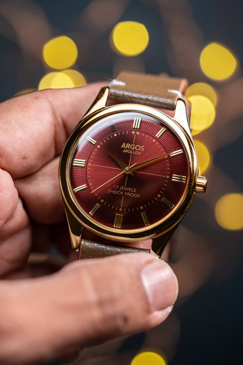 Argos Apollo II Men's mechanical watch. Swiss movement. Indian watch brand. Mechanical watch. Manual handwinding movement